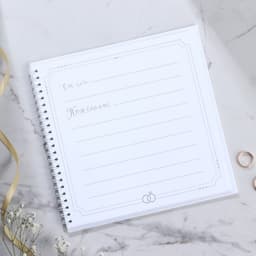 Книга пожеланий на свадьбу «Белая с кристаллами»