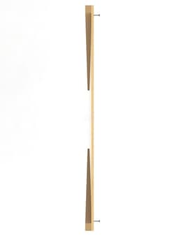 Настенная перфорированная панель ДСП односторонняя, 60×0.6×180 см, шаг 2.5 см, чёрная