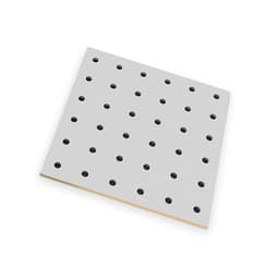 Настенная перфорированная панель ДСП односторонняя 60×0.6×180 см, шаг 2.5 см, серая