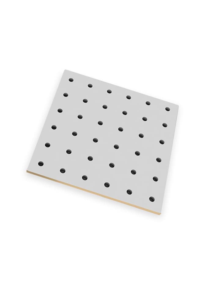 Настенная перфорированная панель ДСП односторонняя 60×0.6×180 см, шаг 2.5 см, серая