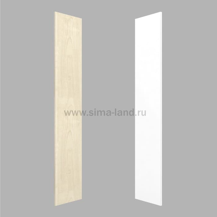 Задняя полустенка островного стеллажа 1750x450x16 мм, цвет белый