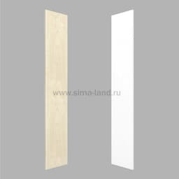 Задняя полустенка островного стеллажа 1750x450x16 мм, цвет белый