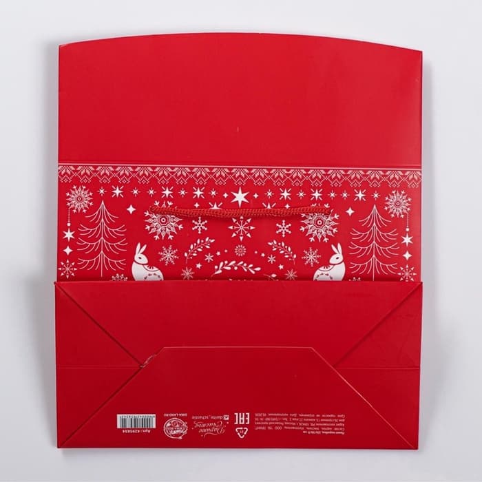 Пакет - коробка подарочный новогодний «С Новым годом», 23×18×11 см