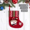 Носок для подарков «Праздничный уют» 12×15.5 см, красный