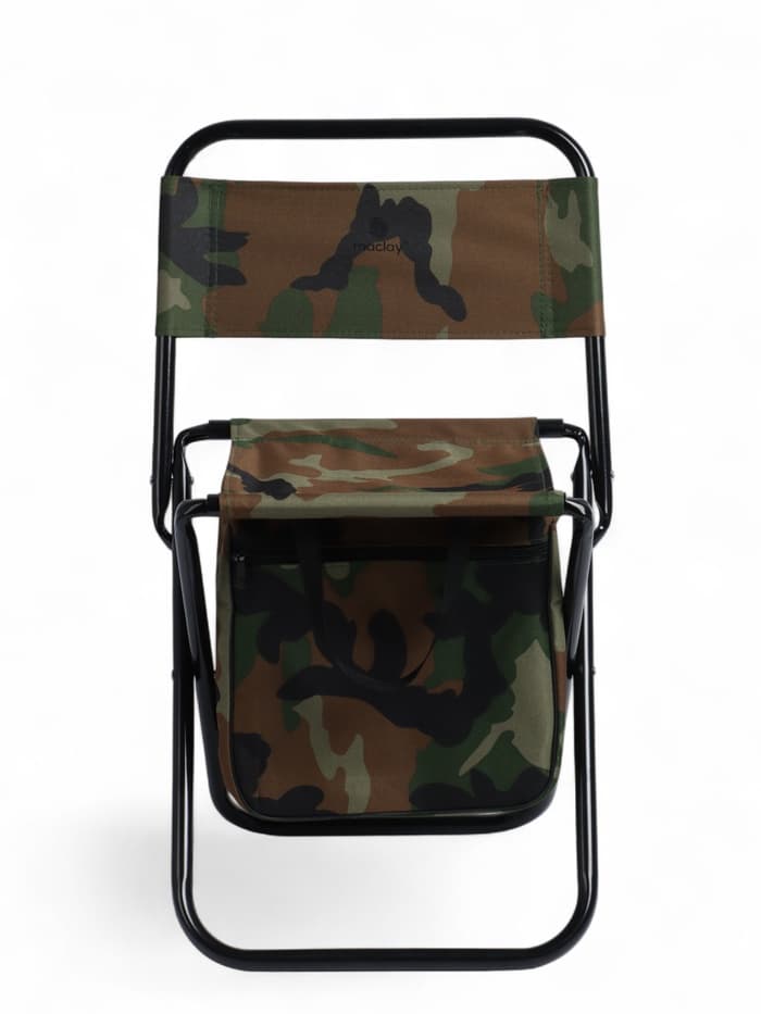 Стул туристический maclay, 35×28×58 см, до 90 кг, с сумкой, складной, со спинкой, хаки