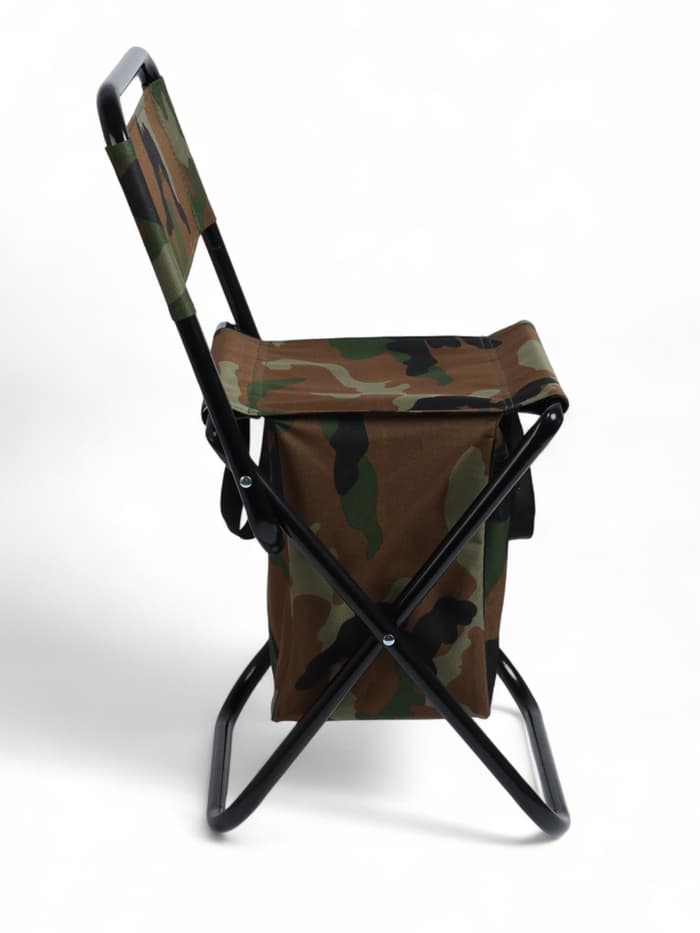 Стул туристический maclay, 35×28×58 см, до 90 кг, с сумкой, складной, со спинкой, хаки