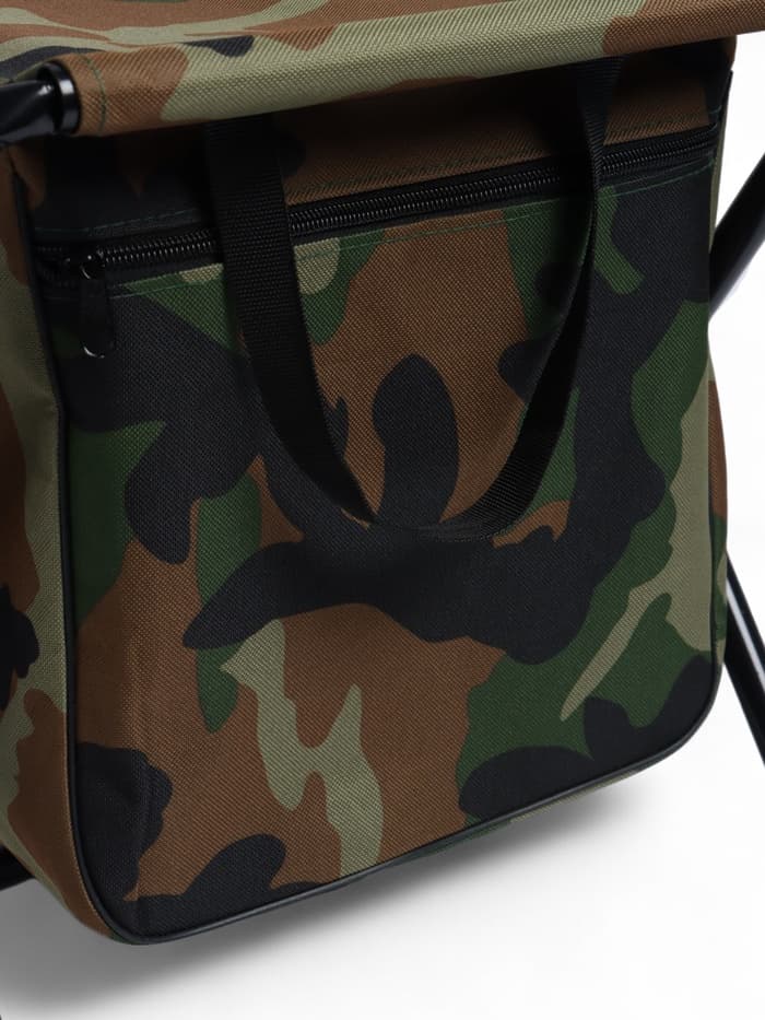 Стул туристический maclay, 35×28×58 см, до 90 кг, с сумкой, складной, со спинкой, хаки