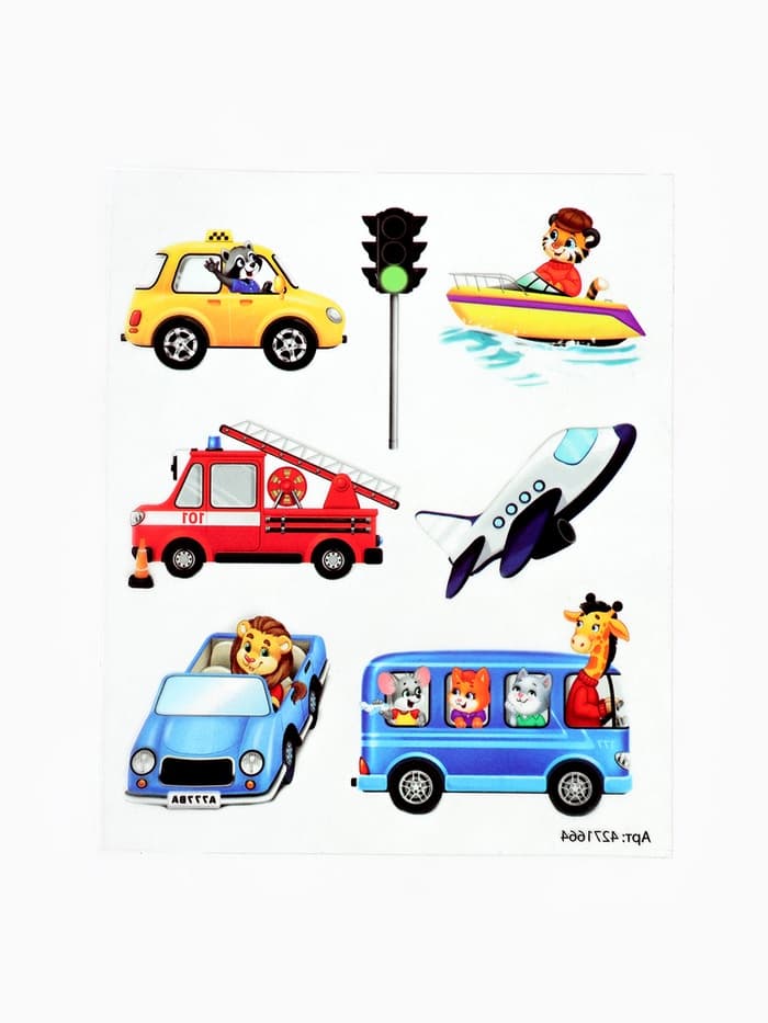 Набор для рисования светом «Транспорт», ручка с фонариком и невидимыми чернилами