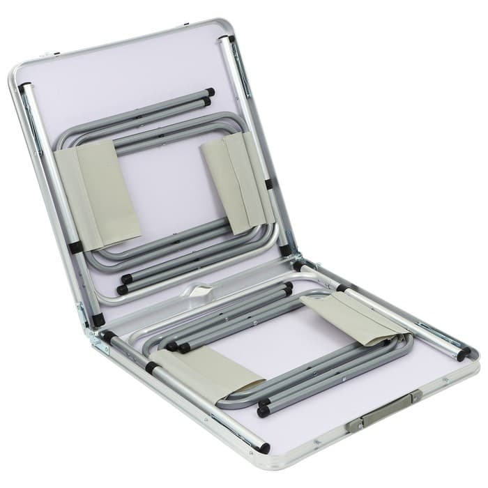 Набор мебели maclay, стол, 4 стула, складной, белый