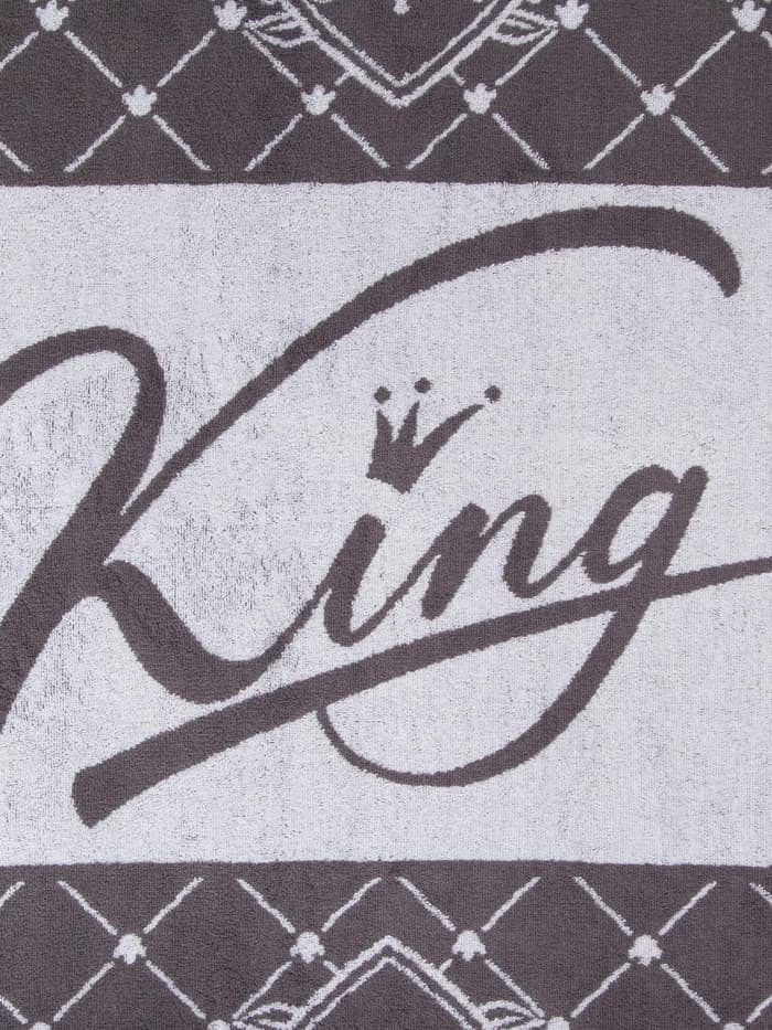 Полотенце махровое Этель King, 70×130 см, 100%, 420 г/м², серое