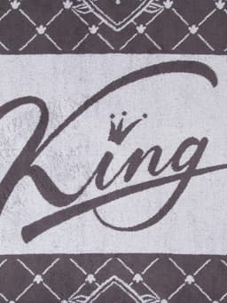 Полотенце махровое Этель King, 70×130 см, 100%, 420 г/м², серое