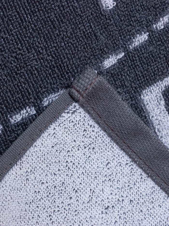 Полотенце махровое Этель «Папа», 70×130 см, 100% хлопок, 420 г/м², серое