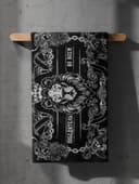 Полотенце махровое «Этель. Победитель», 70×130 см, 100% хлопок, 420 г/м², чёрно-белое