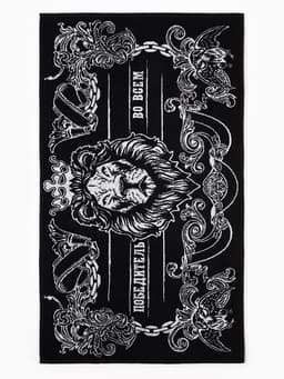 Полотенце махровое «Этель. Победитель», 70×130 см, 100% хлопок, 420 г/м², чёрно-белое