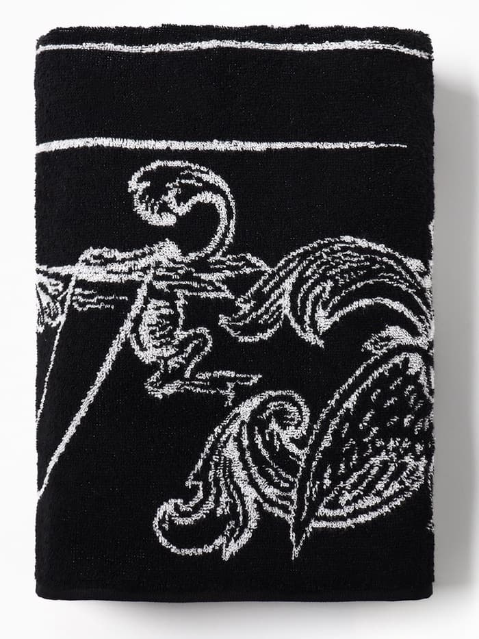 Полотенце махровое «Этель. Победитель», 70×130 см, 100% хлопок, 420 г/м², чёрно-белое