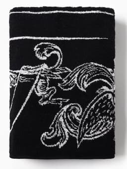 Полотенце махровое «Этель. Победитель», 70×130 см, 100% хлопок, 420 г/м², чёрно-белое