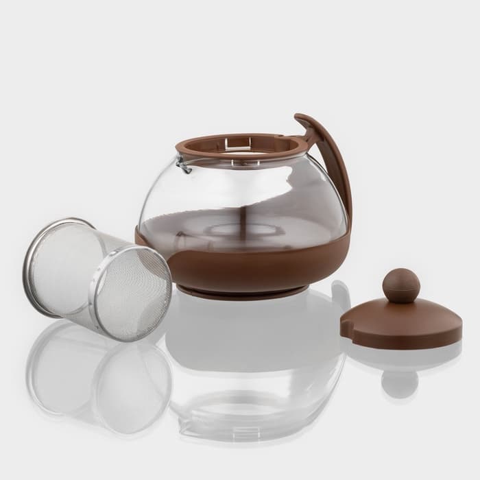 Заварочный чайник «Фантазия», 750 мл, с металлическим ситом, стекло, МИКС