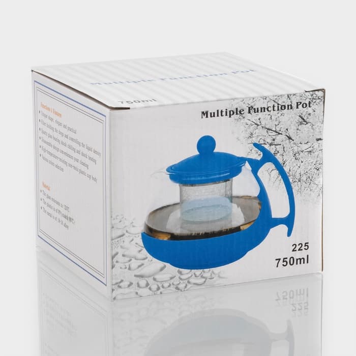 Заварочный чайник «Фантазия», 750 мл, с металлическим ситом, стекло, МИКС