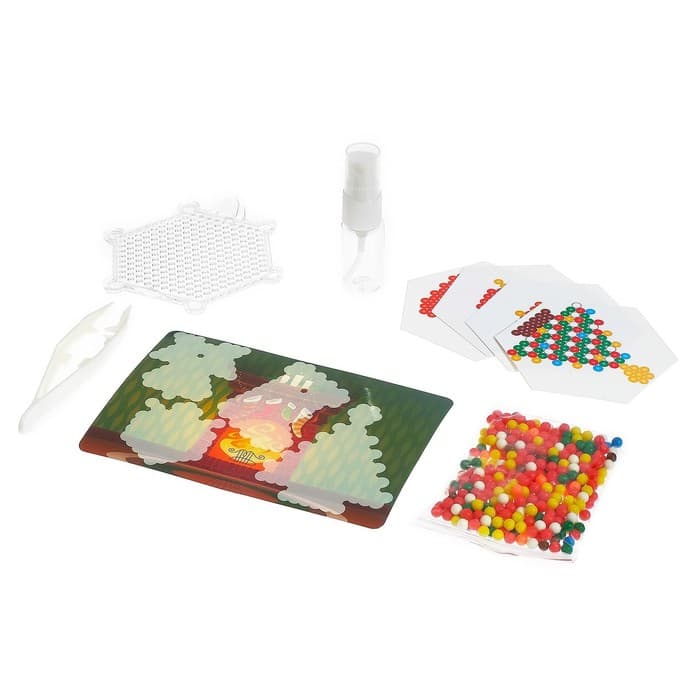 Аквамозаика с декорациями «Новогодняя ёлка», 4 фигурки