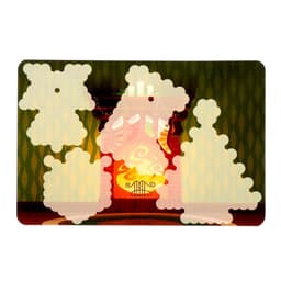 Аквамозаика с декорациями «Новогодняя ёлка», 4 фигурки