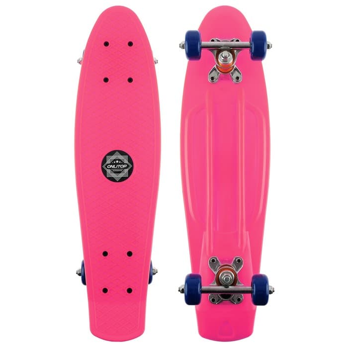 Скейтборд ONLITOP, 56×15 см, колёса PVC 50 мм, ABEC 7, алюминиевая рама, цвет МИКС