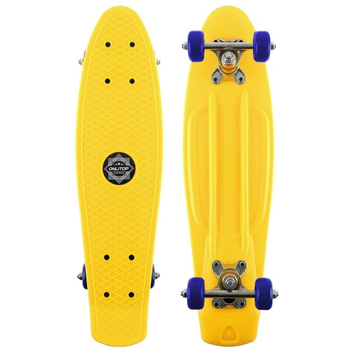 Скейтборд ONLITOP, 56×15 см, колёса PVC 50 мм, ABEC 7, алюминиевая рама, цвет МИКС