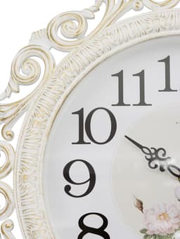 Часы настенные интерьерные «Хостон», бесшумные, плавный ход, d=40.5 см, циферблат d=26 см, белые, от батарейки 1×АА