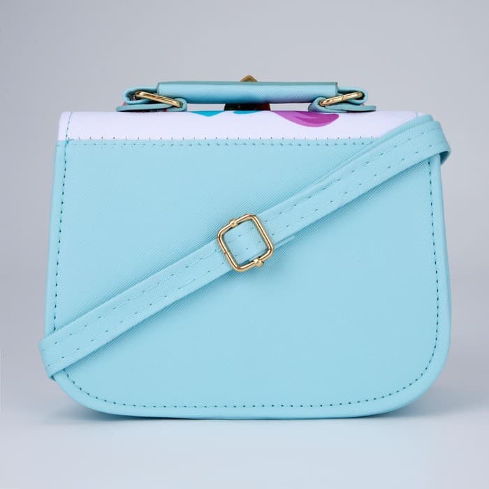 Сумка детская для девочки «Единорог», отдел на молнии, голубая, 16×6.5×12 см