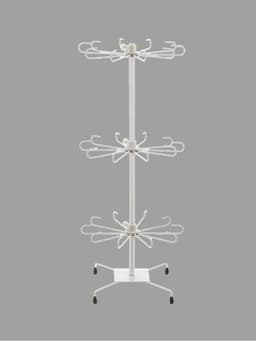 Вертушка, 3 яруса по 10 крючков, 27×65, белая