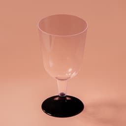 Бокал пластиковый одноразовый для вина, 200 мл, прозрачный, МИКС