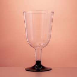 Бокал пластиковый одноразовый для вина, 200 мл, прозрачный, МИКС