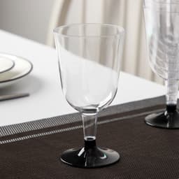 Бокал пластиковый одноразовый для вина, 200 мл, прозрачный, МИКС