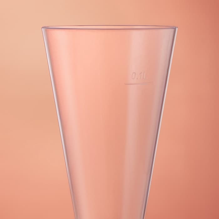 Фужер пластиковый одноразовый для шампанского «Конус», 150 мл, прозрачный, ножка МИКС