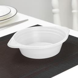 Тарелка одноразовая суповая, 500 мл, пластик, белая