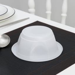 Тарелка одноразовая суповая, 600 мл, пластик, белая