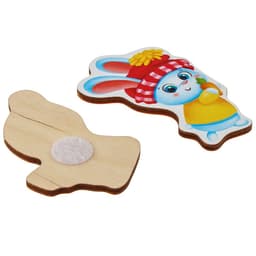 Головоломка Лесная мастерская «Наряди ёлочку»,новогодняя с липучками