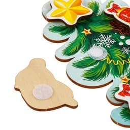 Головоломка Лесная мастерская «Наряди ёлочку»,новогодняя с липучками