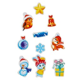 Головоломка Лесная мастерская «Наряди ёлочку»,новогодняя с липучками