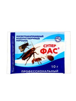 Средство от насекомых "Супер-Фас" бытовой водорастворимый порошок, 10 г
