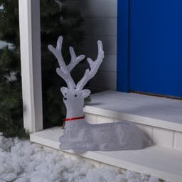 Светодиодная фигура «Олень благородный» 80×76×30 см, акрил, 176 LED, 8 режимов, 24 В, свечение белое