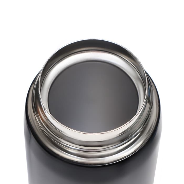 Термос Мастер К «Топ», 500 мл, 6.3×24.5 см, сохраняет тепло 8 ч, нержавеющая сталь, чёрный