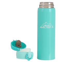 Термос Мастер К «Топ», 500 мл, 6.3×24.5 см, сохраняет тепло 8 ч, нержавеющая сталь, бирюзовый