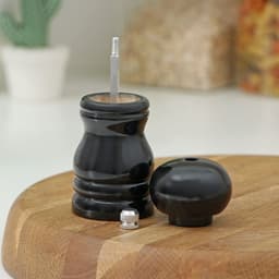 Мельница для специй Доляна «Краски», 11 см, дерево, чёрная