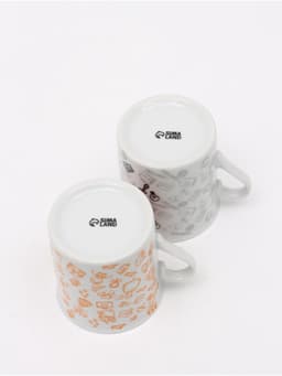 Кружки керамические парные «Муж и жена», 2 шт. по 140 мл, ложки 2 шт.