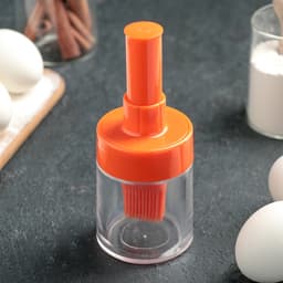 Кисть с ёмкостью, силикон, 6×15 см, МИКС