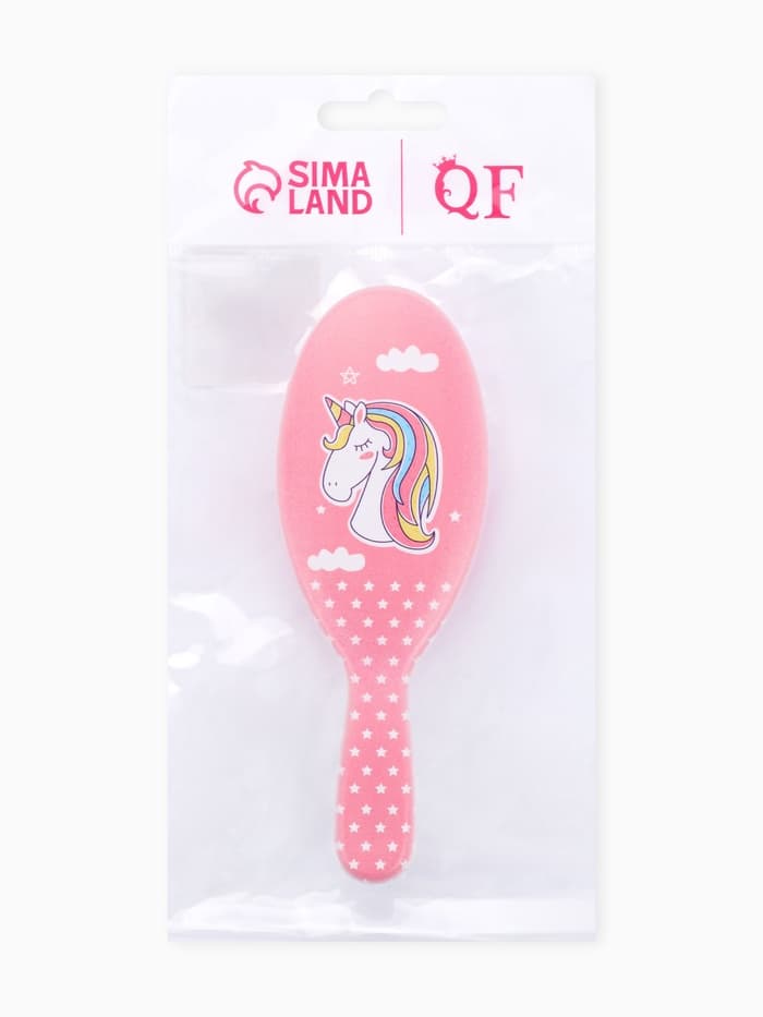 Расчёска массажная, 4.5×13(±1) см, МИКС