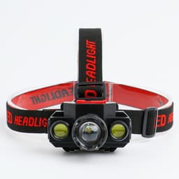 Фонарь налобный аккумуляторный «Мастер К», 3 режима, от USB, 5×8 см