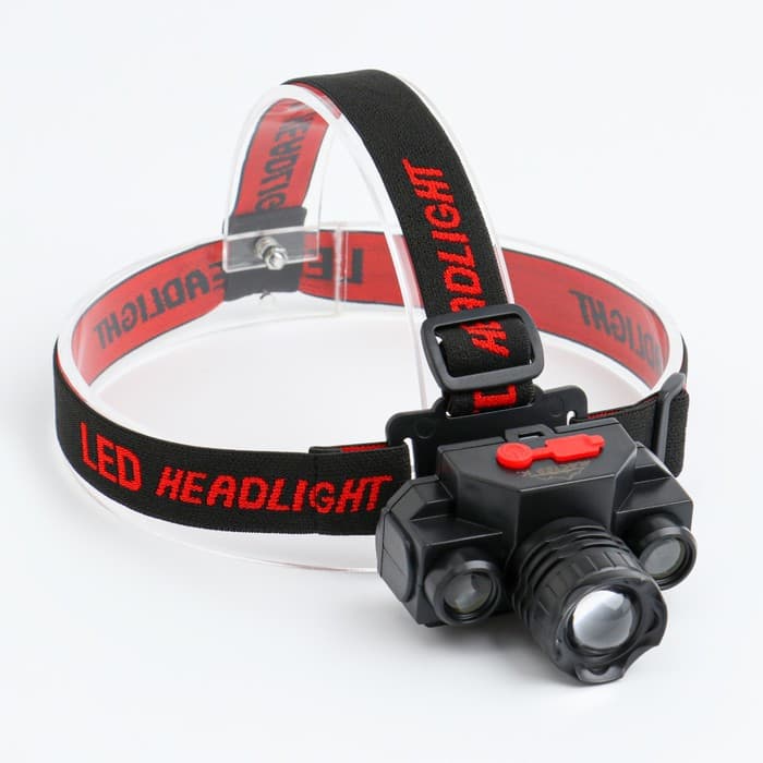 Фонарь налобный аккумуляторный «Мастер К», 3 режима, от USB, 5×8 см