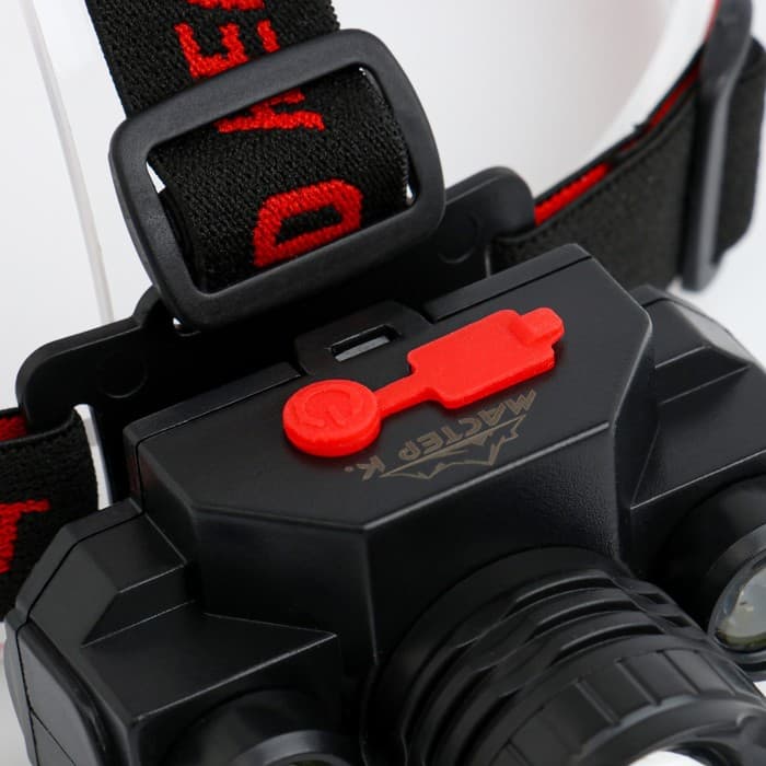 Фонарь налобный аккумуляторный «Мастер К», 3 режима, от USB, 5×8 см