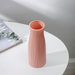 Ваза для цветов, пластик, 7.5×20.5 см, 650 мл, розовая